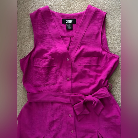 DKNY Sleeveless V-Neck Sundress - Picture 2 of 10